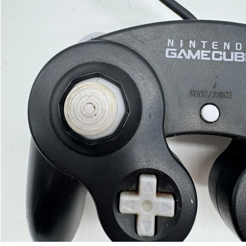 Nintendo GameCube Controller Jet Black Wired OEM DOL-003 Authentic Video Game